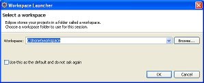 Eclipse ChooseWorkspaceDialog